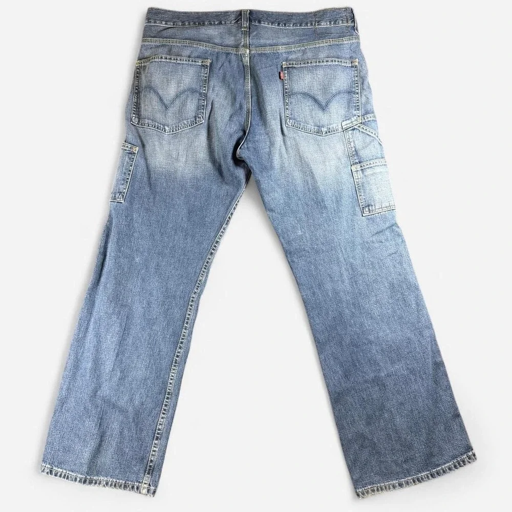 Vintage Levi's Y2K Loose Straight Carpenter 2002 Workwear Skater Jeans 36x30